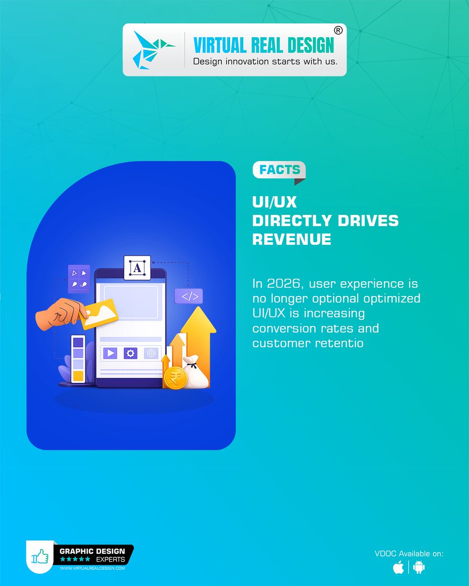 VRD40's tweet photo. 𝗗𝗼 𝗬𝗼𝘂 𝗞𝗻𝗼𝘄? 🤯
AI + Human creativity = real results.
Smart UI/UX boosts revenue.
Short-form wins attention.
Consistency builds authority.
🚀Stay strategic. Stay ahead.
https://t.co/sGYzjEGLM0
#AIandCreativity #HumanCenteredDesign #UIUXStrategy #BrandConsistency https://t.co/JvIjlt5K7m