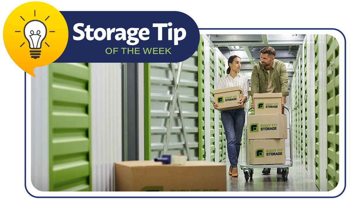 Tuck a flashlight into your unit for late visits or power outages—just in case.

#storagetips #organization #selfstoragenearme #climatecontrolstorage  #selfstorage #storageunits #rightfitstorage