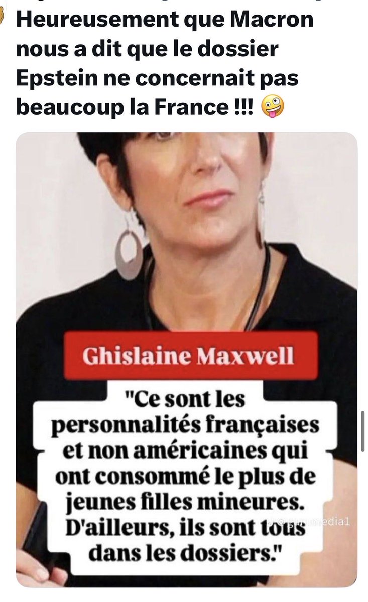 JFBdeH's tweet image. COMME MACRON VEUT IMPOSER SA CENSURE POLITIQUE À TWEETER, ELON MUSK VIENT DE DÉCIDER DE PUBLIER TOUS LES ÉLÉMENTS DU DOSSIER EPSTEIN, QUE LA JUSTICE FRANÇAISE VOULAIT CACHER POUR SOI-DISANT « PROTÉGER LES VICTIMES » ..