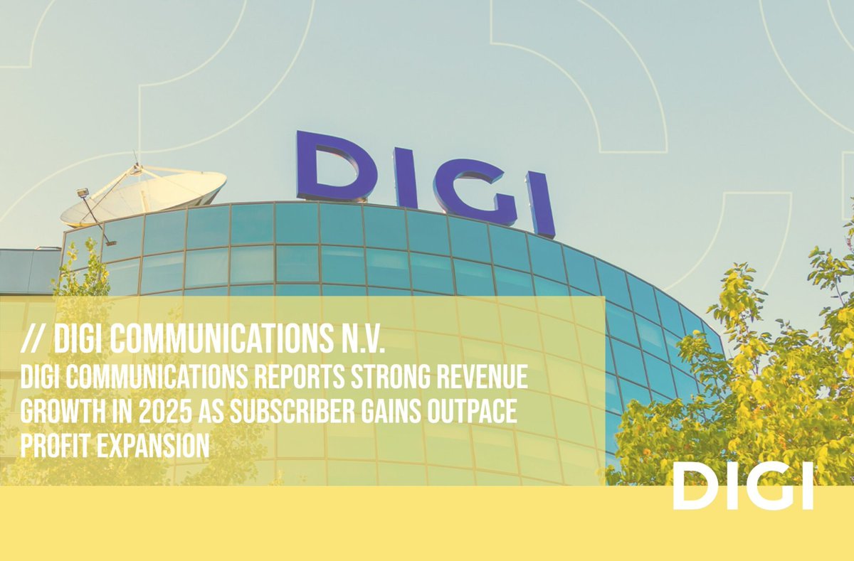 europawire's tweet image. 🔔 News Alert: Digi Communications Reports Strong Revenue Growth in 2025 as Subscriber Gains Outpace Profit Expansion

👉 Full news article: news.europawire.eu/digi-communica…

🏷️#DigiCommunications #InvestorRelations #MarketGrowth #FinancialResults