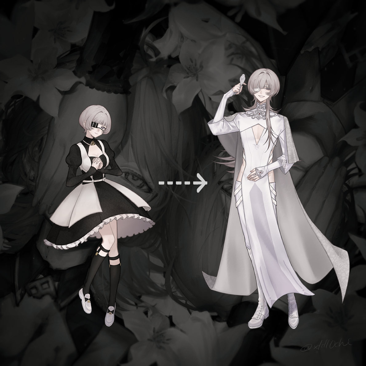 #自分で生み出した一次創作オリジナルキャラを流そう

天使と契約し、『性』を捨てた主人公が消えたはずの思い人を探し続ける物語の創作を描いてます