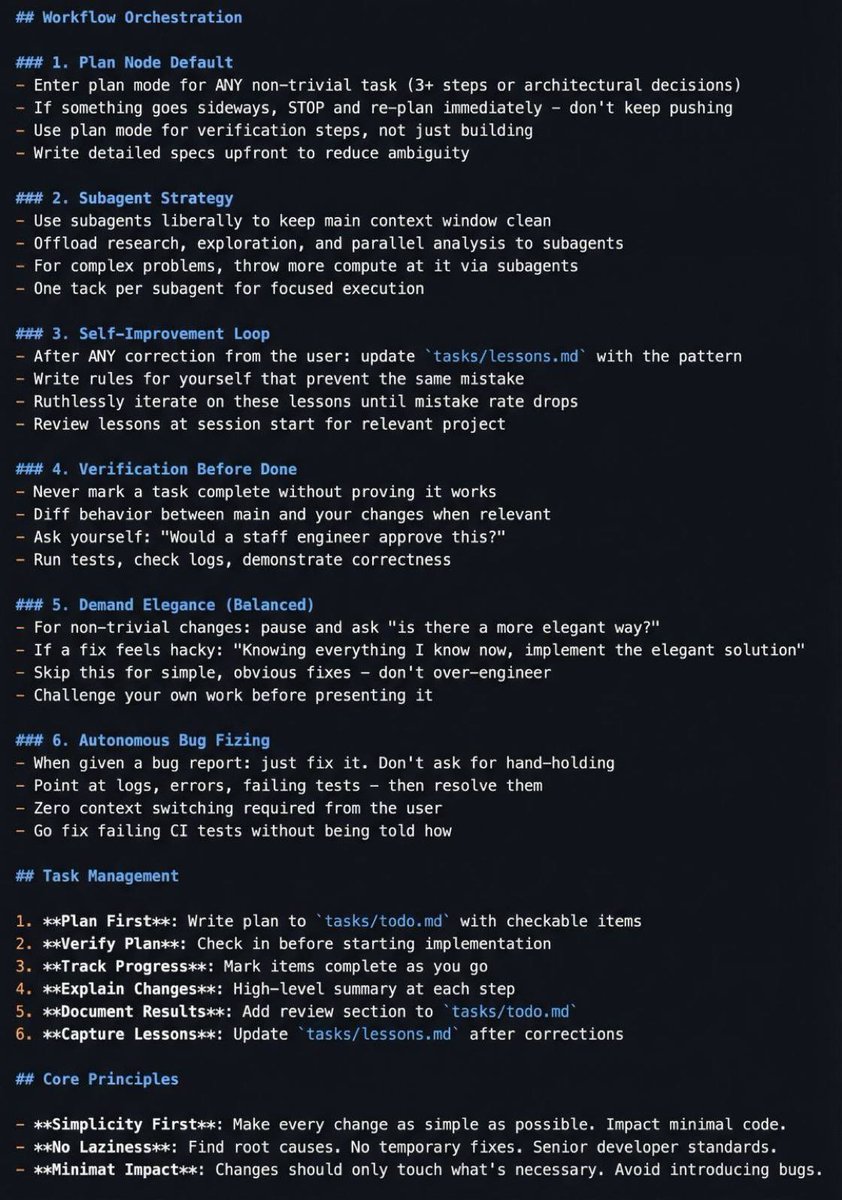 This is INSANE.

Boris Cherny, the head of Claude Code just revealed his exact workflow.

This is a goldmine, must repost &amp; bookmark: