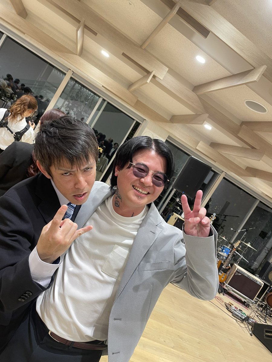 まことの結婚式で沢山色んな人に会ったのに、唯一写真撮ったのワタ君だけだったわー！しくったー！