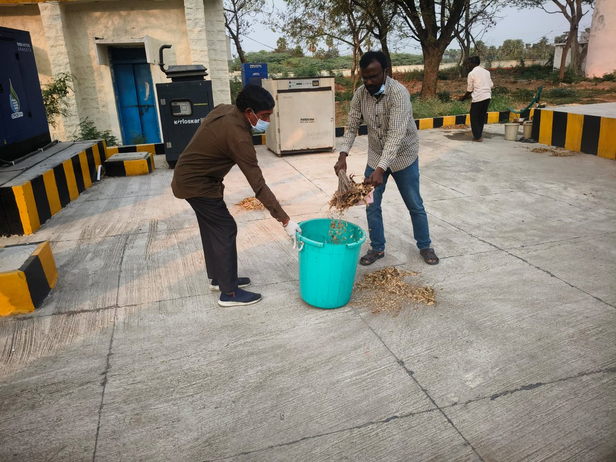 Day 05 (23.02.2026) planned for Special cleaning of  Water Tanks,  Parking area of office DO NALGONDA ,TELANGANA.