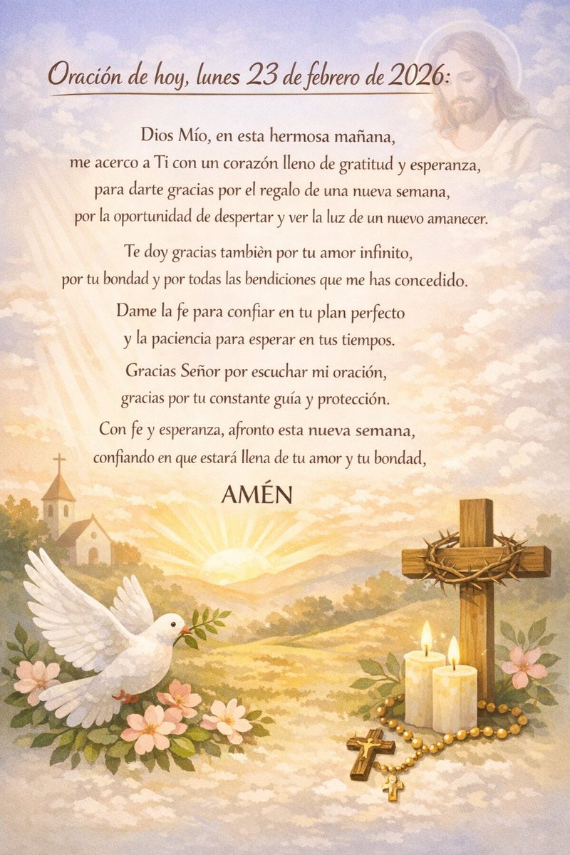 CarlosJimenezDF's tweet photo. Buenos días a Todos! #BuenosDias #FelizDía #FelizSemana #BuenInicioDeSemana #FelizLunes #OraciónDeHoy #OraciónDelDía #OremosPorMexico #Mexico https://t.co/XCISVbe9xs