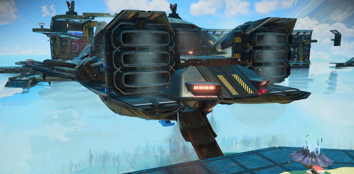 ご入港ありがとうございます⚓️
エンジン部から蒸気が出る様になってる！！
内装も少し変わってました😳
すごい、進化してます☺️
#NoMansSky #ノーマンズスカイ