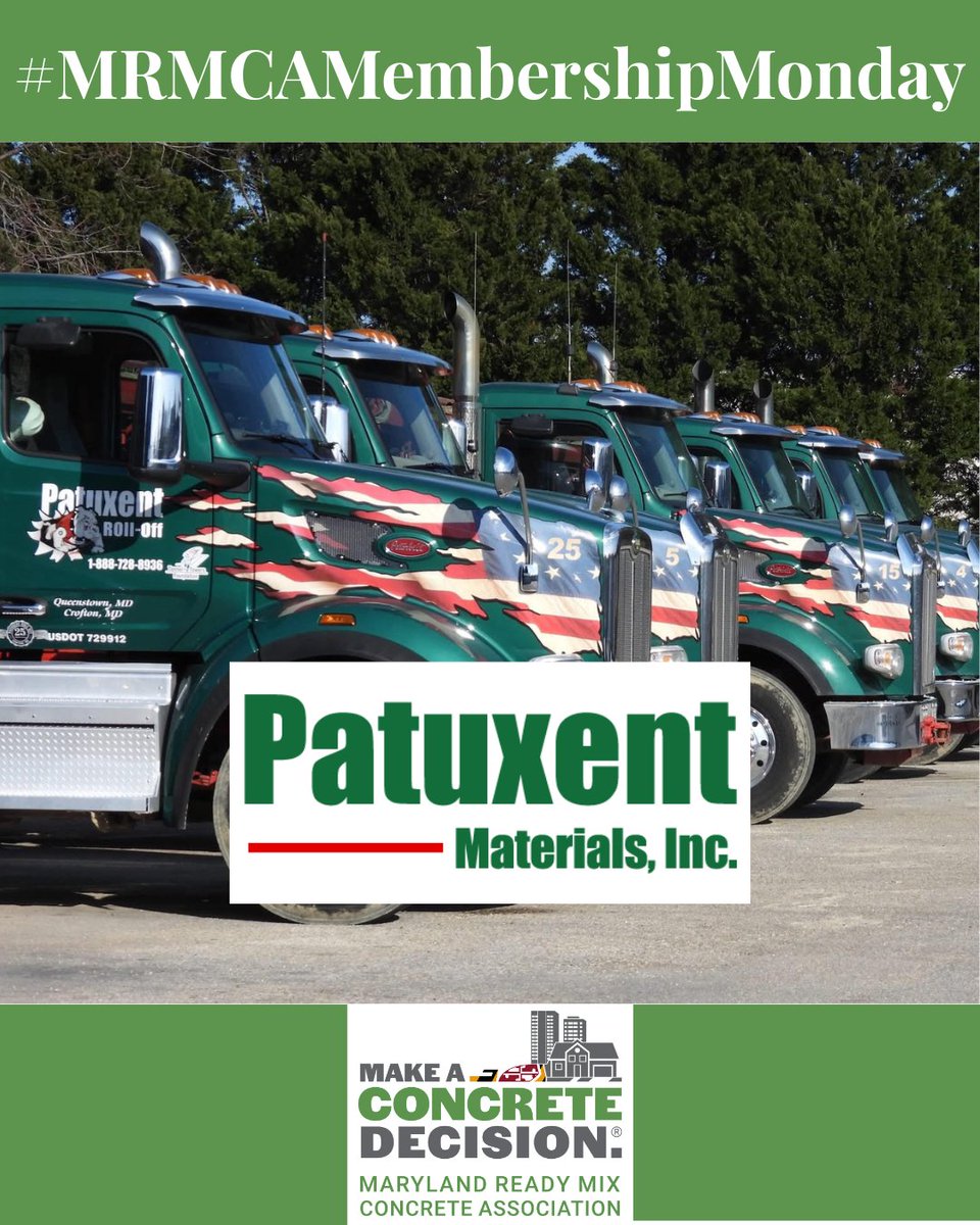 Maryland Ready Mix Concrete Association (MRMCA) tweet media