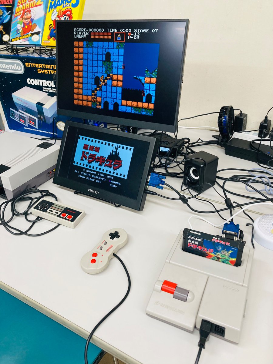 mma_ka_neko's tweet photo. NESでキャッスルバニア(悪魔城ドラキュラ)を遊ばせていただいた！

#RGFF2026
#レトロゲーム 
#昭和レトロ https://t.co/RSZ0S8tv9b
