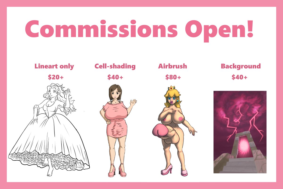 erofutasenpai's tweet photo. I'm open for #commissions
I do #futanari, #mutant girls, #monstergirls, #multilimb (#multicock, #multiarm, #multileg, #multihead, #multibreast) and other fetishes.
I also do #furryart. https://t.co/CpqGHgZdk3