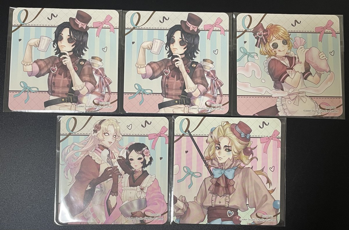 373_peruru's tweet photo. @1

IdentityV 第五人格×THEキャラCAFE ～A Heartfelt Gift～　特典　ノベルティ　コースター　ブロマイド　ステッカー　交換

譲:画像参照
機械技師,踊り子,幻灯師,人形師,芸者,ビリヤードプレイヤー

求:同種 彫刻師

3/8池袋手渡し|後日横浜,都内手渡し|郵送対応可。

よろしくお願いいたします。 https://t.co/Rckm8v8u1d