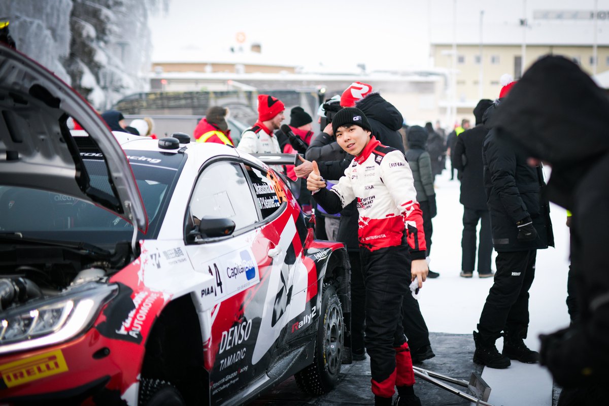 TGR_WRC_NextGen's tweet image. It’s rally week once more at @RalliSM Riihimäki 🇫🇮🙌

Last challenge of the winter season for Takumi, Shotaro, Jaspar in Rally2 and Kanta and Rio in Rally3 ❄️💪

#ToyotaGAZOORacing #ChallengeProgram