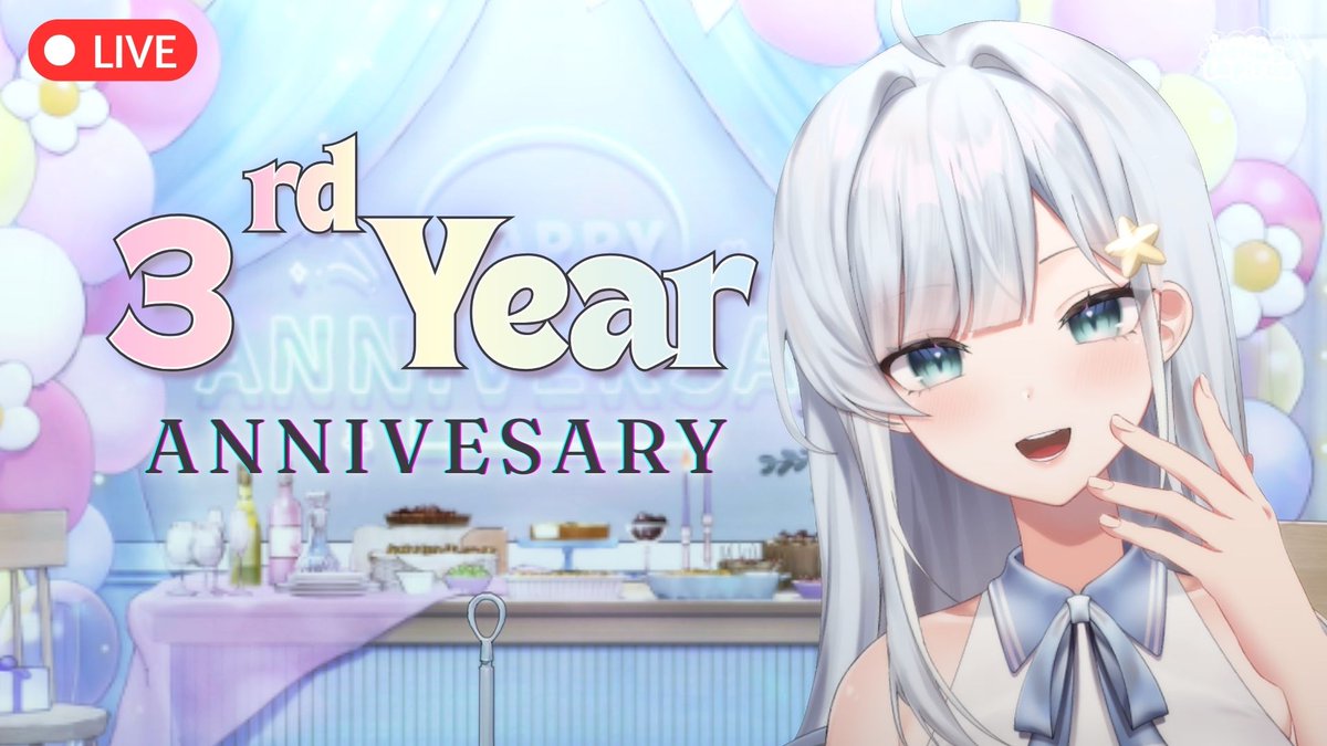 กลับมาตั้งไลฟ์ทันแหละ!!!
-- 3rd Anniversary  --
Live : youtube.com/live/b9ZwTJqOi…

ปณ. : forms.gle/3SqTB4Qu7jhsmG…

มนุดต่างดาวคนนี้เดินทางท่องโลกมาครบ 3 ปี เข้าปีที่ 4 แล้ว ขอโทษที่ไม่ได้จัดกิจกรรมอะไรมากมาย 😭 อย่างน้อยก็ยังดีที่ได้มาใช้เวลาด้วยกันคับ ♥ 
#VenusLpr #VenusLprLive