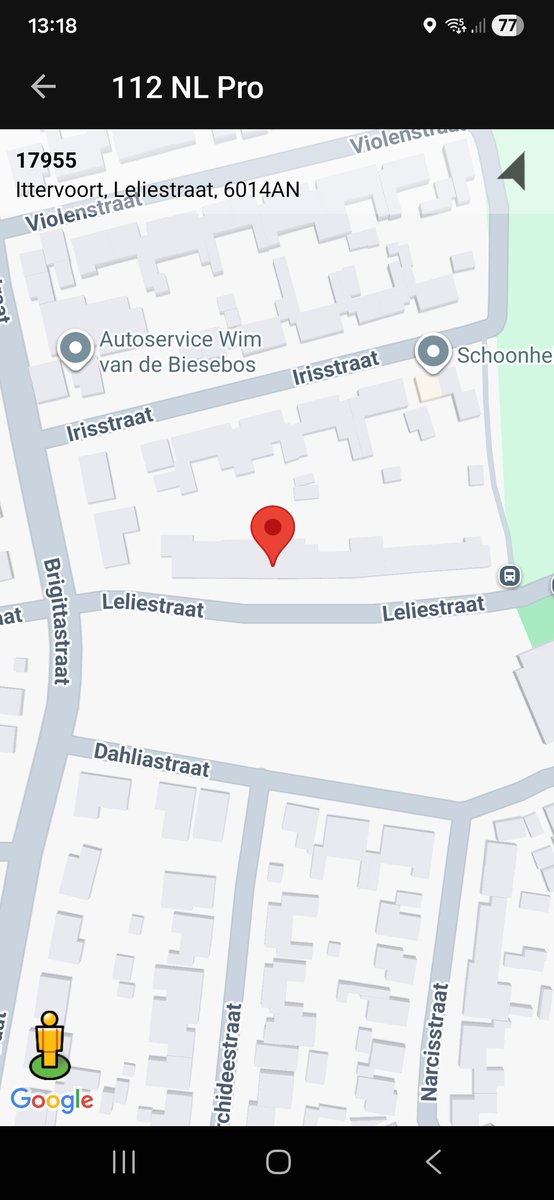 Prioriteit 1 inzet ambulance in Ittervoort