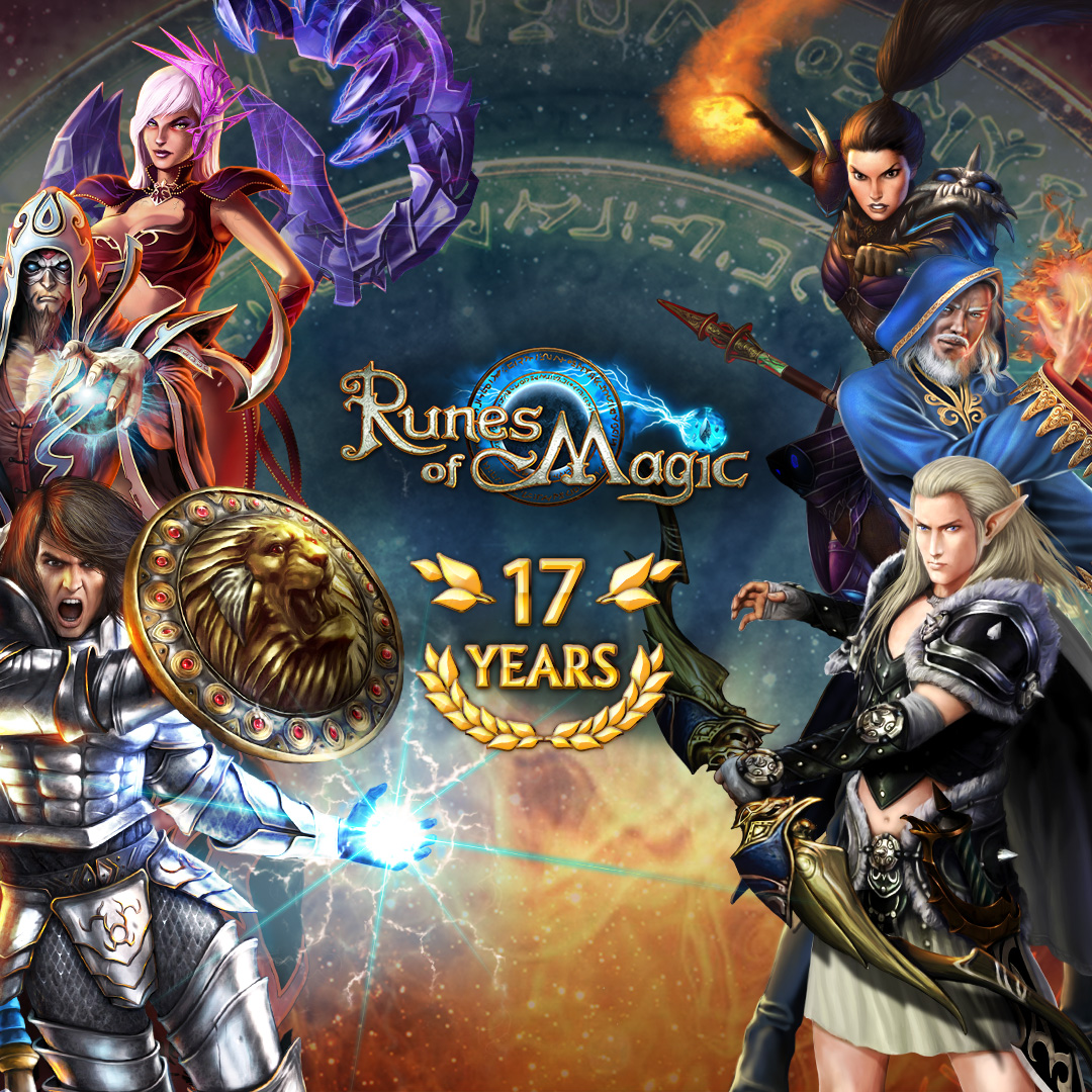 You can feel the jubilant excitement in the air in Taborea as Runes of Magic celebrates its 17th anniversary! 🎂

Join our big anniversary events between March 5 and 29! 🥳

📌More info: gf.link/RoMAnniversary…