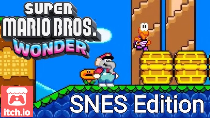 🌽Play For Free 🎮"Super Mario Bros. Wonder"🎮 (SNES Style) in your browser!

Link:⬇️
shafox.itch.io/super-mario-br…

🕹️Other Free play in browser games!

Link:⬇️
itch.io/games/genre-pl…