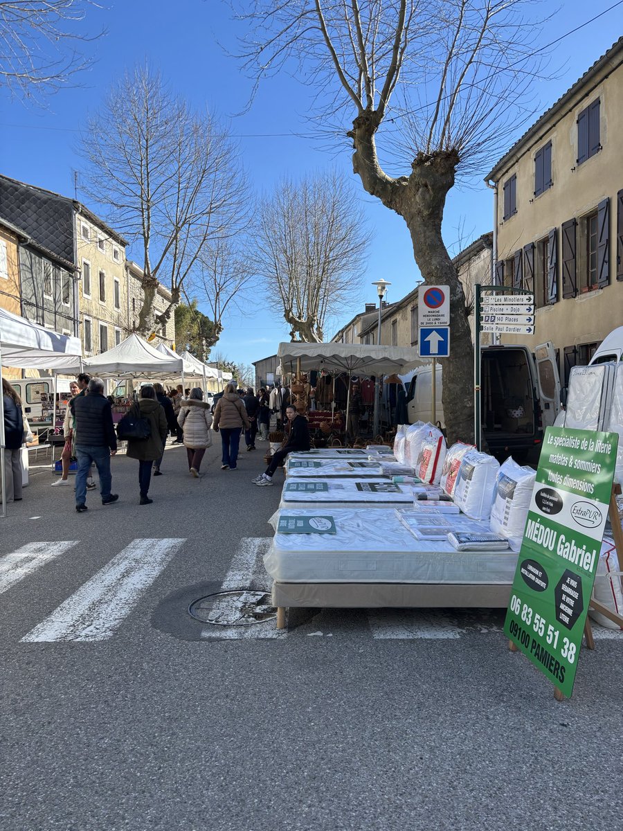 Samantharhill's tweet photo. When Hannah Arendt described finding her husband by chance in the South of France at the village market next to a stack of mattresses I always had a hard time picturing what that looked like, until  this morning. https://t.co/RjxQLGvS1d