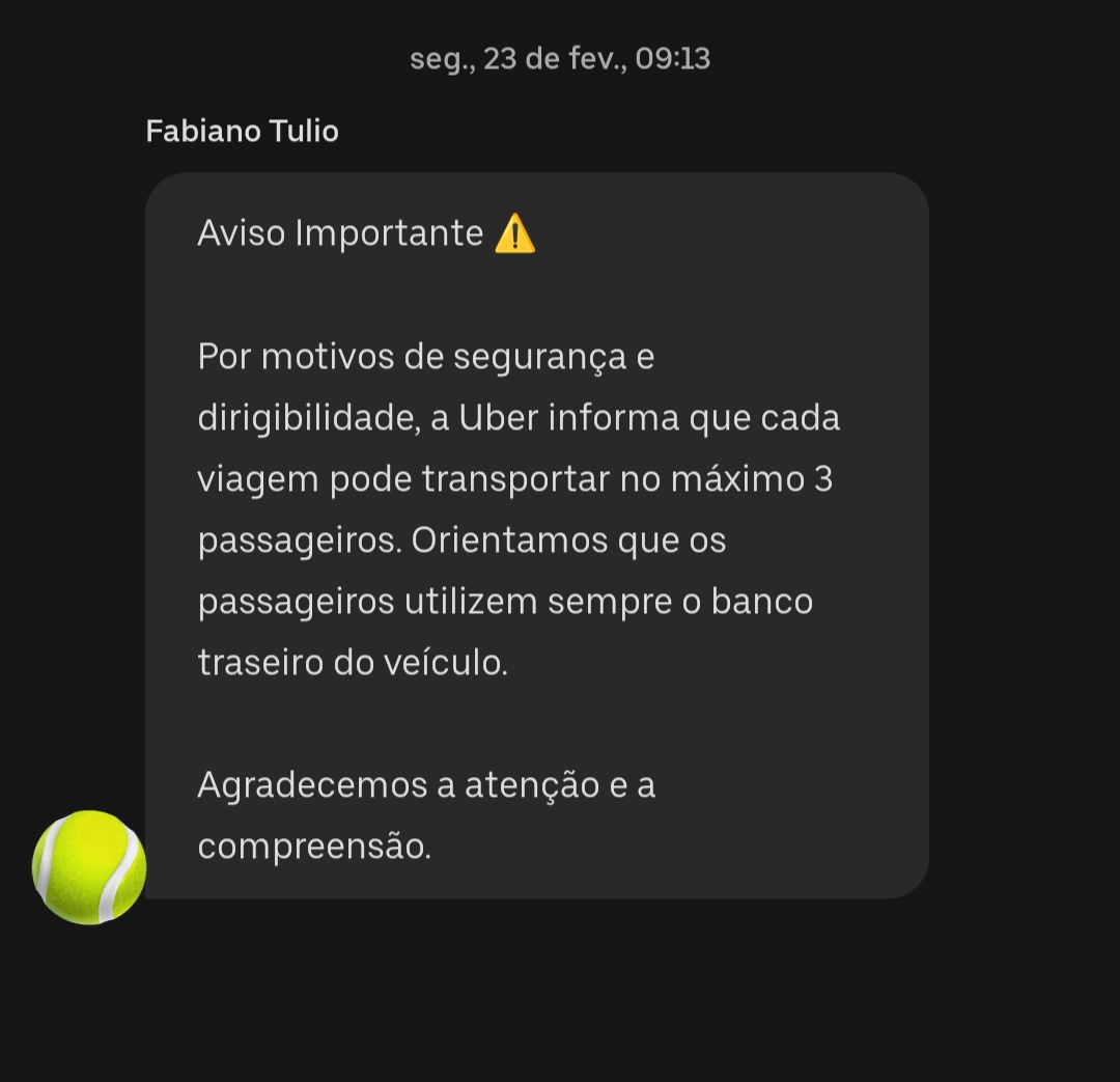 psiquewat's tweet photo. O motorista do @Uber_Brasil me enviou essa mensagem. Confere? https://t.co/fx3t2jIhdw