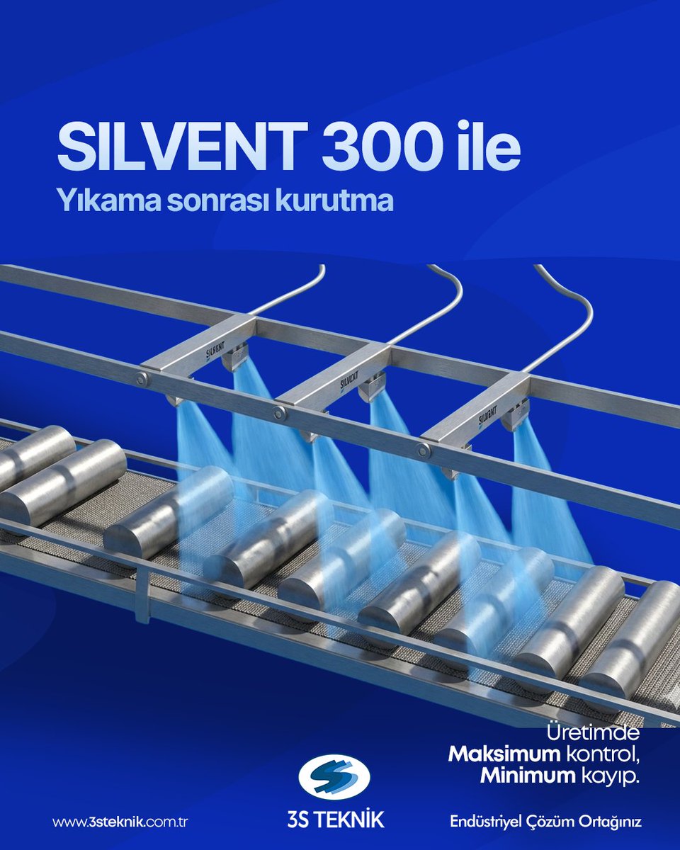 SILVENT 300 ile Yıkama sonrası kurutma

Hava bıçağı SILVENT 300 yıkandıktan sonra parçaları kurutur. Arka arkaya birkaç hava bıçağı takarak parçaları daha yüksek hızda verimli bir şekilde kurutmak mümkündür.

Bizi ziyaret edin.
3steknik.com.tr
