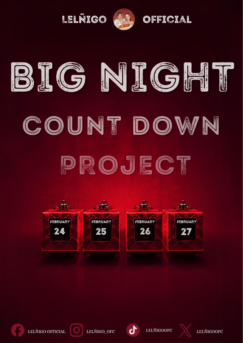 BIG 4 PASABOG: UNLOCKED. 🔓🔥 But don’t get too comfortable… because we’re just getting started.

The surprise isn’t over. This is only the beginning. Something bigger. Louder. More unforgettable is coming your way.

Get ready for the BIG NIGHT COUNTDOWN PROJECT. ⏳🔴 Every