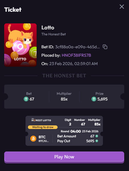 ROnfroy2X's tweet photo. Day 8 Weak hands rotate. I accumulate 67.
#thehonestlotto $BTC/USDT https://t.co/aJ93JMyCMD