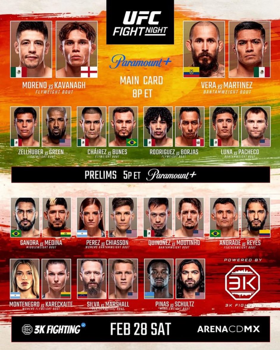 UFC MEXICO FIGHT WEEK ‼️

What fight you most looking forward to?