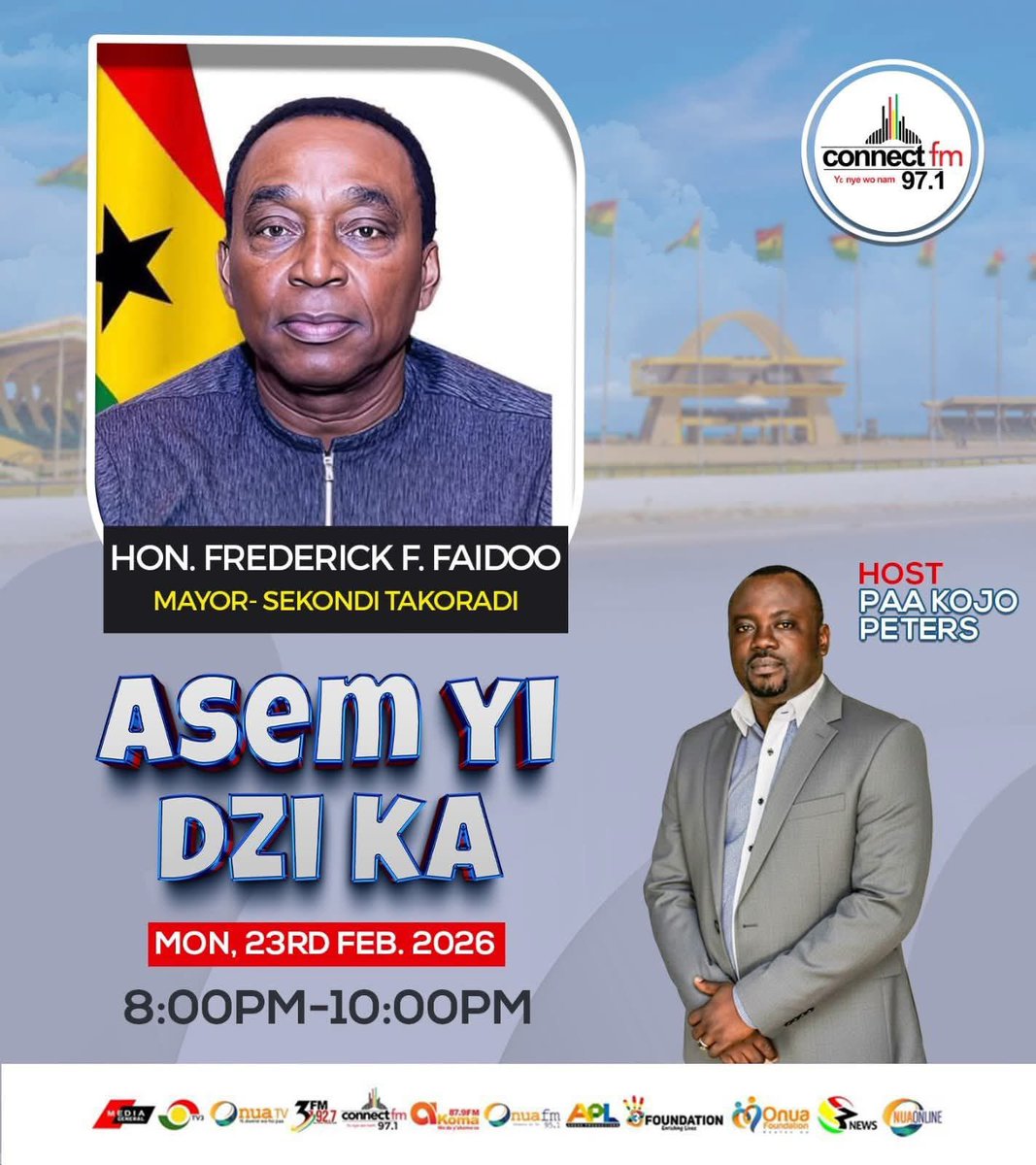 Tonight on Asem Yi Dzi Ka Connect 97.1FM 

I will join host Paa Kojo Peters for a no-holds-barred conversation you don’t want to miss!

#AsemYiDziKa