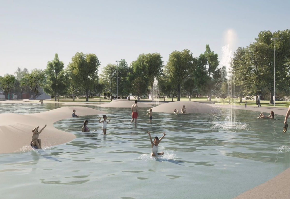 _SantaFeCapital's tweet image. #CiudadIntegrada #obra 🌳🤽‍♂️   El intendente anunció que se realizará una reforma integral en el Parque Garay

🔺👥 La obra, que será solventada por la Provincia, contempla la remodelación total de los piletones, la creación de un Parque de los Niños, una pista de ciclismo, la