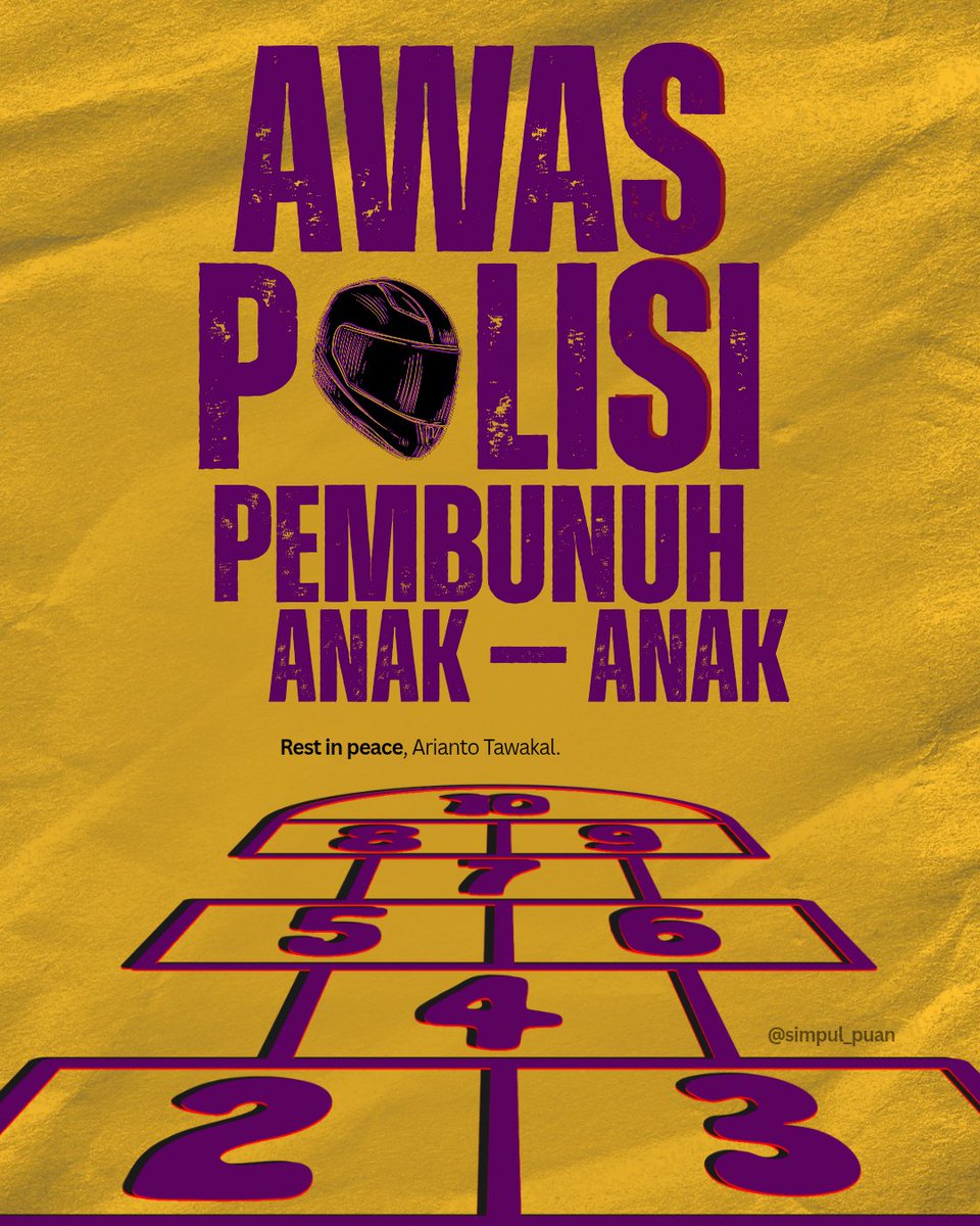 polisi membunuh sipil sekali lagi dan kali ini anak kita jadi korbannya, rest in peace arianto tawakal #acab