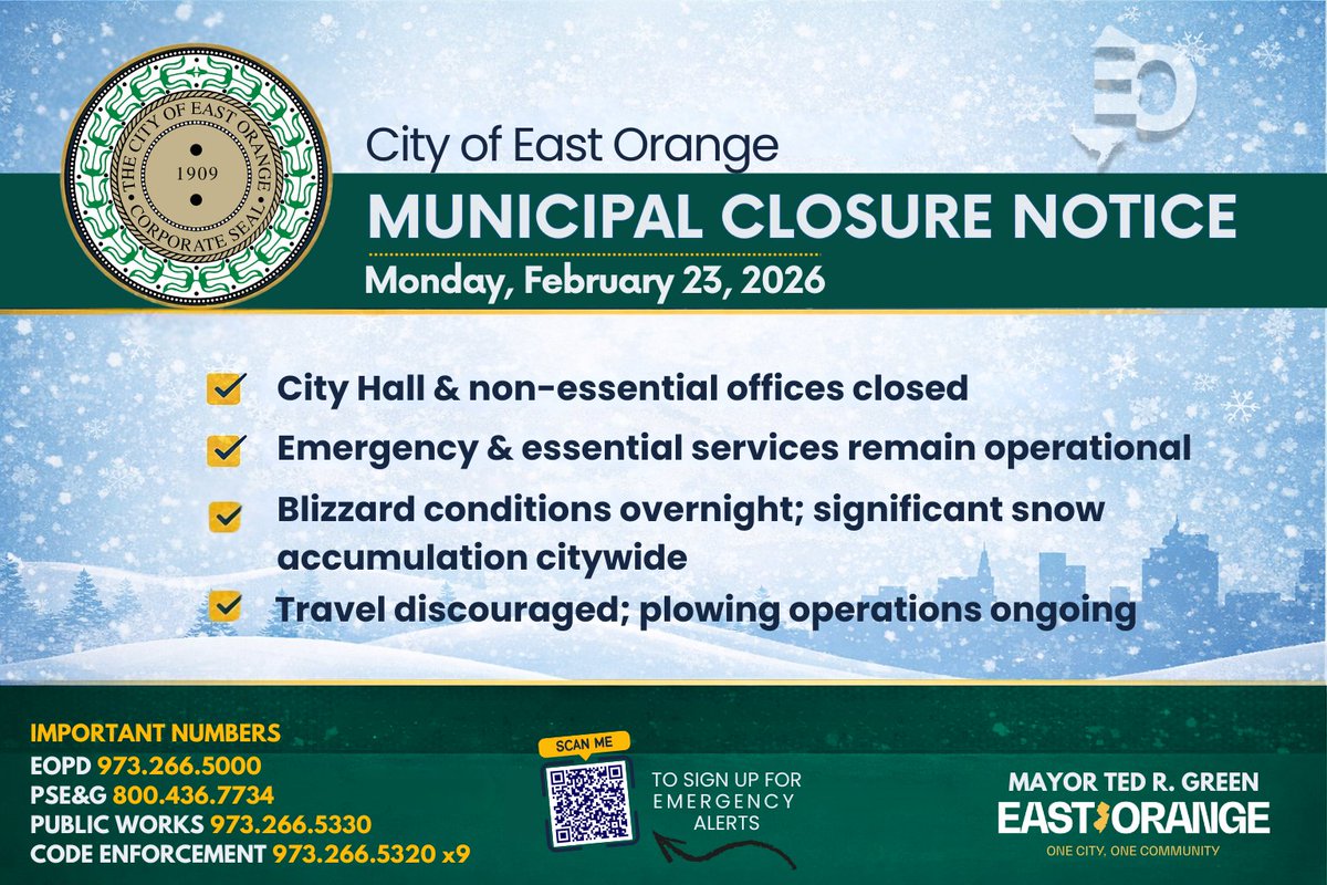 City of East Orange tweet media