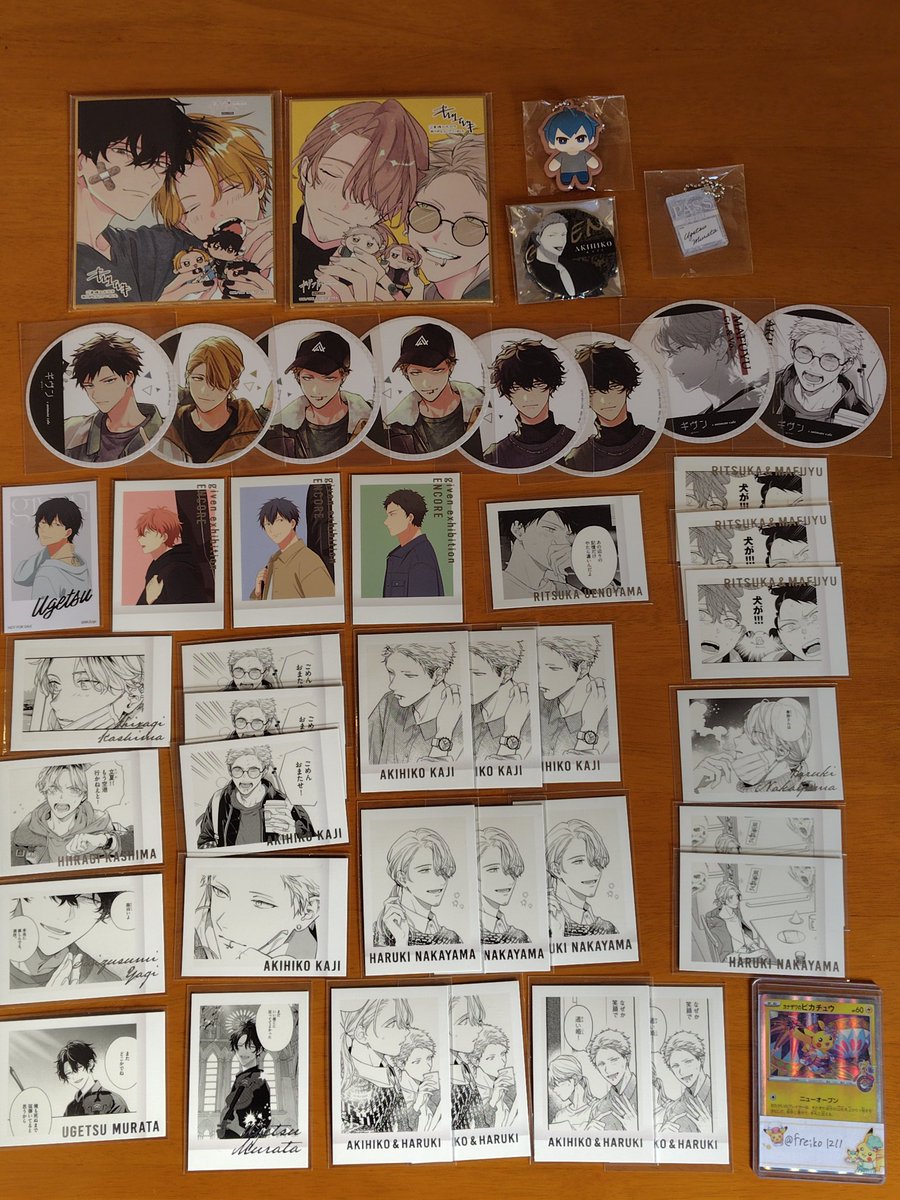 ギヴン展 ENCORE 入場特典 色紙 ぱしゃこれ アニカフェ コースター 缶