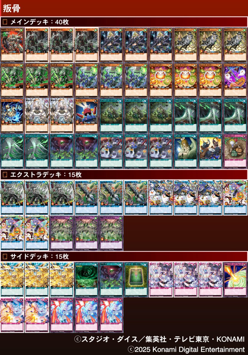 開催終了したからデッキ記録📝 準優勝🥈【叛骨ネクメイド/AP02環境