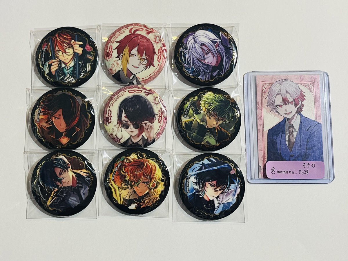 交換】 悪魔執事と黒い猫 あくねこ 箔押し グリッター 缶バッジ 4th