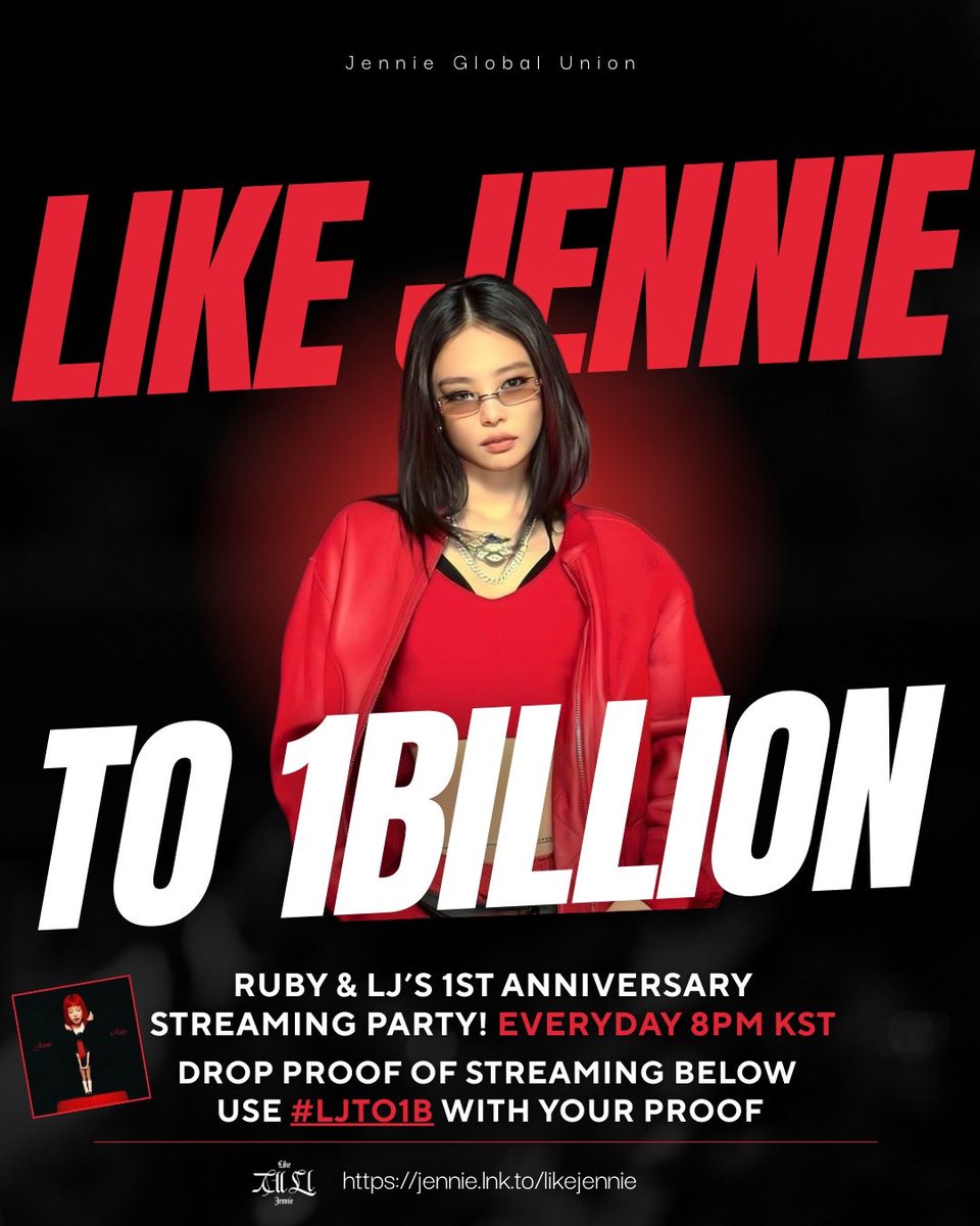 Jennie_Union's tweet image. 📣 LIKE JENNIE TO 1 BILLION DAY 6

Let’s boost LJ for 1 year anniversary! 

Can we get 300 screenshots in the replies?

Updated playlist: 
open.spotify.com/playlist/5VDTh…

#LJTO1B #JENNIE #제니