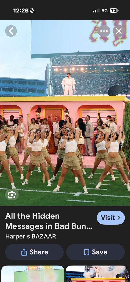 FongMelba's tweet photo. @JJSharpers I just think it’s funny that people think this is amazing yet turned away and complained about Bad Bunny’s Super Bowl halftime show for being inappropriate. https://t.co/jBtysGel5p