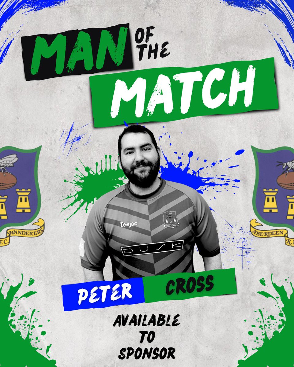 🏉 Man of the Match 🏉

Our Man of the Match for this weekend’s game goes to Peter Cross 👏

An outstanding performance in the back row — a true workhorse around the pitch. Huge tackles, powerful carries and relentless effort from start to finish.

Well deserved! 💪🔥

#aswands