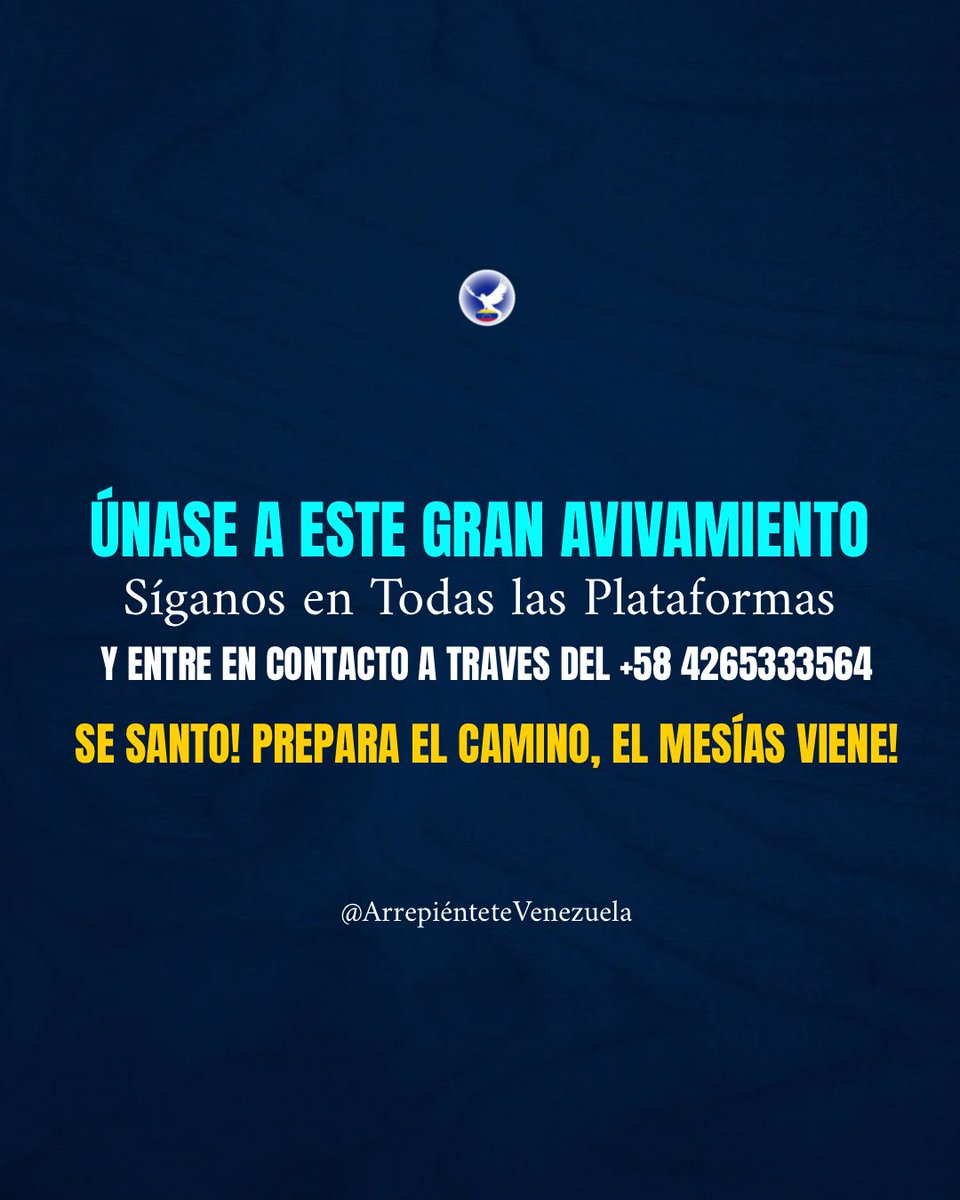 HAPPENING RIGHT NOW!

Es evidente y claro que el Reino de Jesús es cuestión de poder! El Reino de Jesús debe GANAR sobre los reinos del mundo. Y hemos visto ese poder sanando el VIH.

 #HIVHealedMedicsVerify