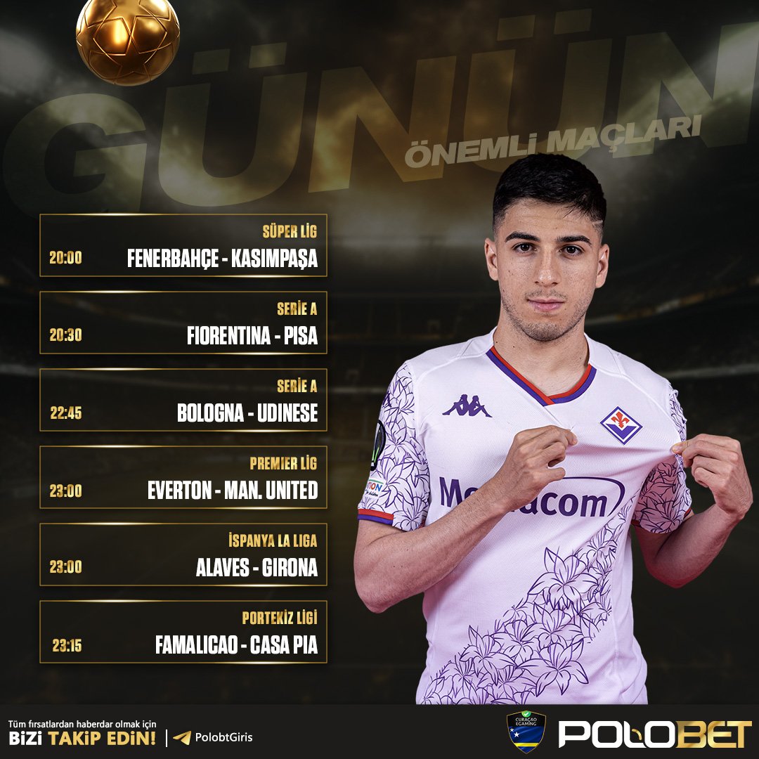 🔥Polobet’te futbol heyecanı hız kesmiyor❕ Süper Lig'de Fenerbahçe'nin kritik sınavı ve Premier Lig'de Everton - Man. United maçı ekranlarda. 

🎁Yatırım Şartsız 250 Freebet İle Risk Bizden, Heyecan ve Kazanç Senden‼️

🔗Giriş: plbt.site/plbtd

Beşiktaş #pazartesi