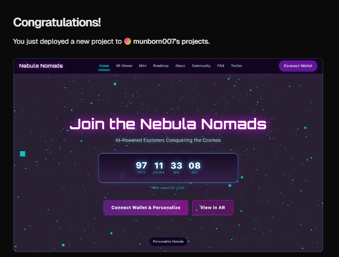 NomadsOfNebula's tweet photo. 20 Quantum Holo-Nomads just unlocked in the vault 🔥

From ethereal guardians to void devourers — each one unique, each one yours to awaken in AR.

Explore the full collection now: https://t.co/L0ctJIGCYm

Which # is yours? Drop below 👇

#NebulaNomads #NFT #ARNFT #Web3 https://t.co/FojOpps1ee