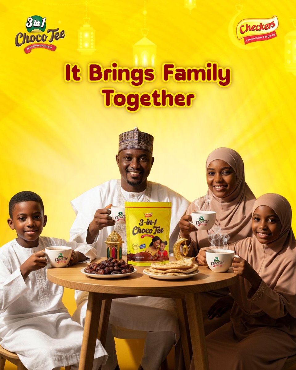 Ramadan is about intention, balance, and what truly comforts you 🌙
From early Sahur to peaceful Iftar, Checkers ChocoTee is there for every moment.
Quick to make, deeply comforting, and perfect to share more than a drink.
#RamadanWithChocoTee
#CheckersChocoTee
#3in1ChocoTee