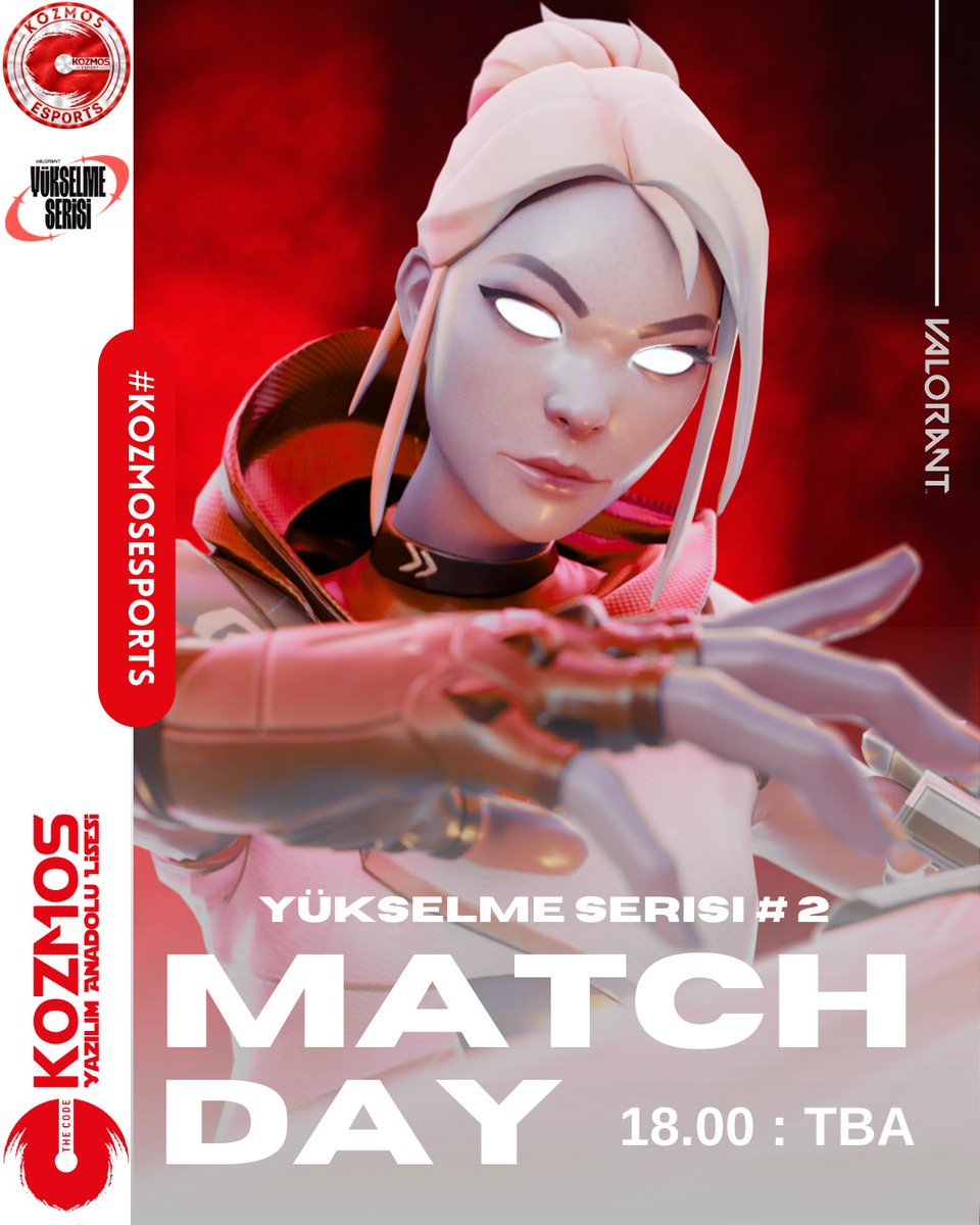 🇹🇷 Yükselme Serisi - 1. Aşama 2. Eleme müsabakalarına çıkıyoruz.

🆚 TBA
⏰ 18.00
📺 Yayın bulunmamaktadır.

💪 Başarılar TAKIM!

#kozmosesports #kozmoslisesi #letsgokozmos #kze