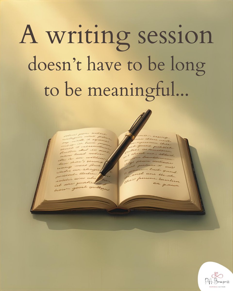 PABumpassAuthor's tweet photo. Even ten minutes can spark momentum. What matters is not the duration, but the devotion. Tiny steps, taken consistently, build chapters. π
#SmallStepsBigResults #AmWriting #WritersRoutine #ProgressNotPerfection https://t.co/jtHbk3xbJq