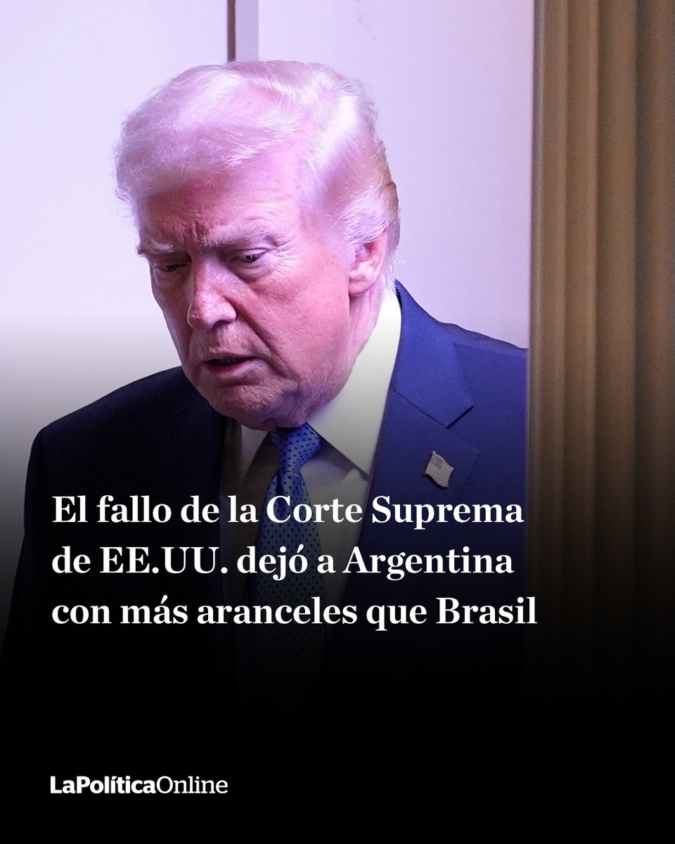 Tras el fallo de la Corte de Estados Unidos, Argentina entra en el grupo de países con más aranceles. "El acuerdo con EEUU queda en el limbo", dijo la especialista Julieta Zelicovich. lapoliticaonline.info/4s6ojwO