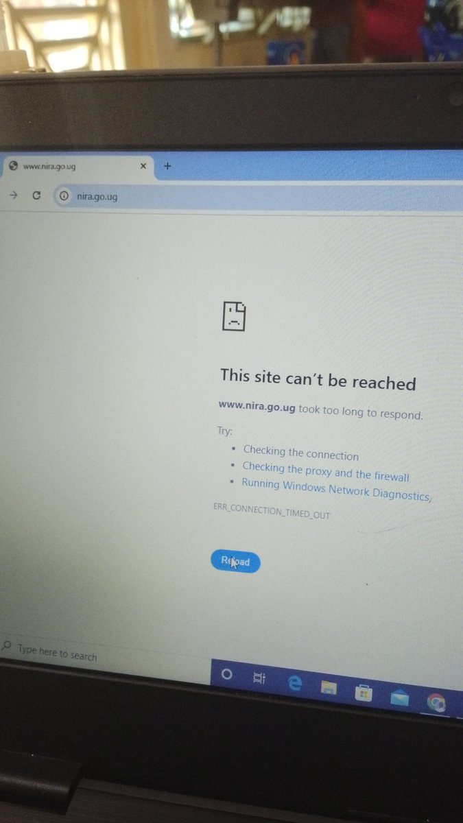 Kindly sort the website can't be reached