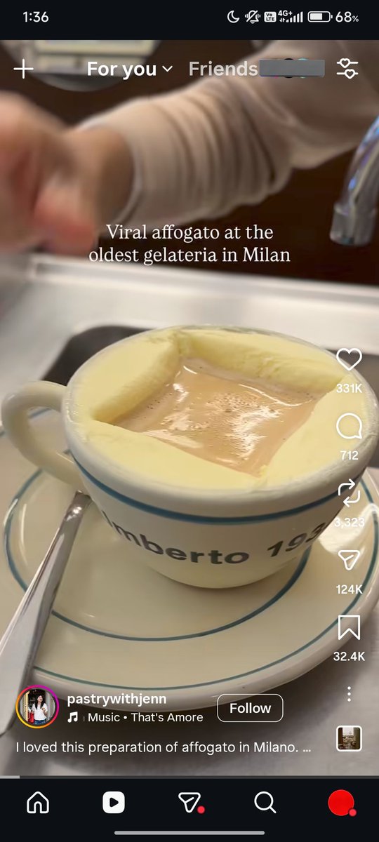 97 year old gelateria in Milan still serves their affogato the old fashioned way