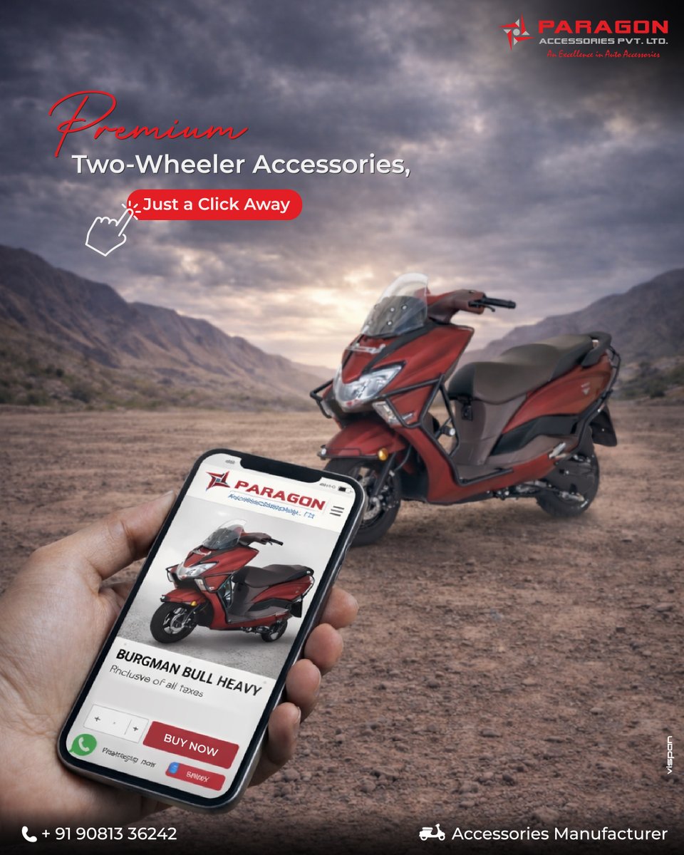 paragonpvtltd's tweet photo. 🔗 https://t.co/I9ZSXl6sWm — Your destination for premium two-wheeler accessories built for safety, protection, and style.
 
#ParagonAccessories #ScooterAccessoriesIndia #TwoWheelerAccessories #ScooterSafety #CrashGuard #FrontMudGuard #AllRoundProtection https://t.co/hhNIbwVBVr
