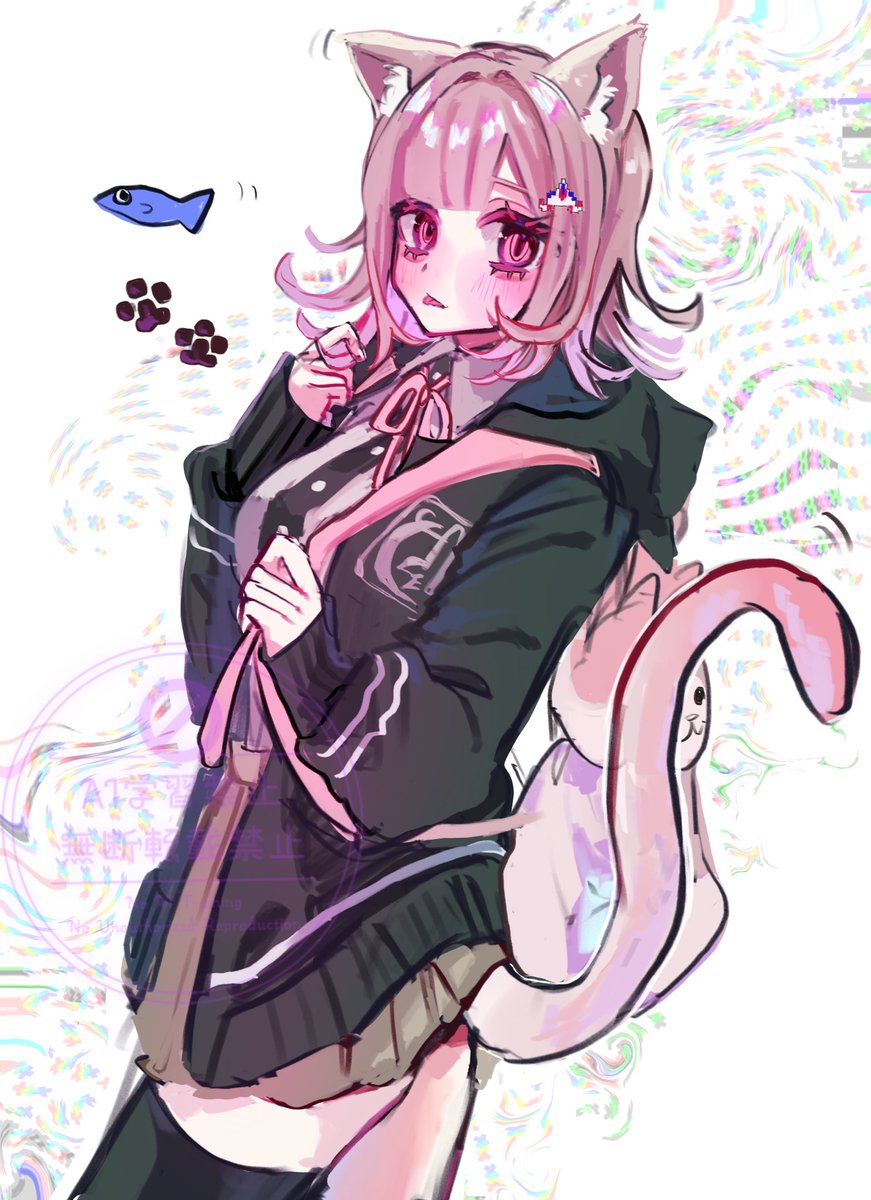 普通に遅刻猫の日七海^ᴗ.ᴗ^︎ Ⳋ #danganronpa #ダンガンロンパ