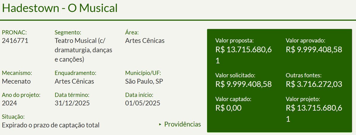 bwaysincero's tweet photo. o que está acontecendo na T4F, que além de não conseguirem mais captar recurso pela rouanet, ainda estão deixando os projetos expirarem sem pedir prorrogação?? https://t.co/OdTDa9CXDx