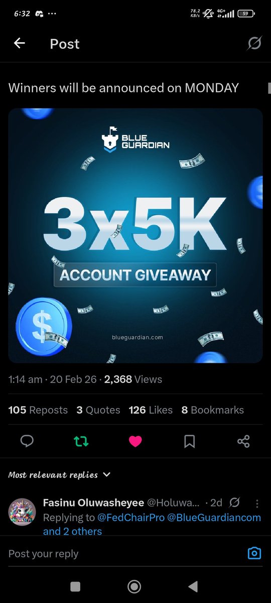 Aww_Futures's tweet photo. @FedChairPro @BlueGuardiancom @GuardianFutures @GuardianTvLive Following Both Of You.
Like Repost Done.
Tagging 3 People - @Oxair  @TA__ @Abidexz_
Join Guys.
Engaged On Quoted Post🤝
&amp; I already Registered. 
Kindly Check Screenshots as Proof
I followed all rules that you provide https://t.co/4JPmYfcssI