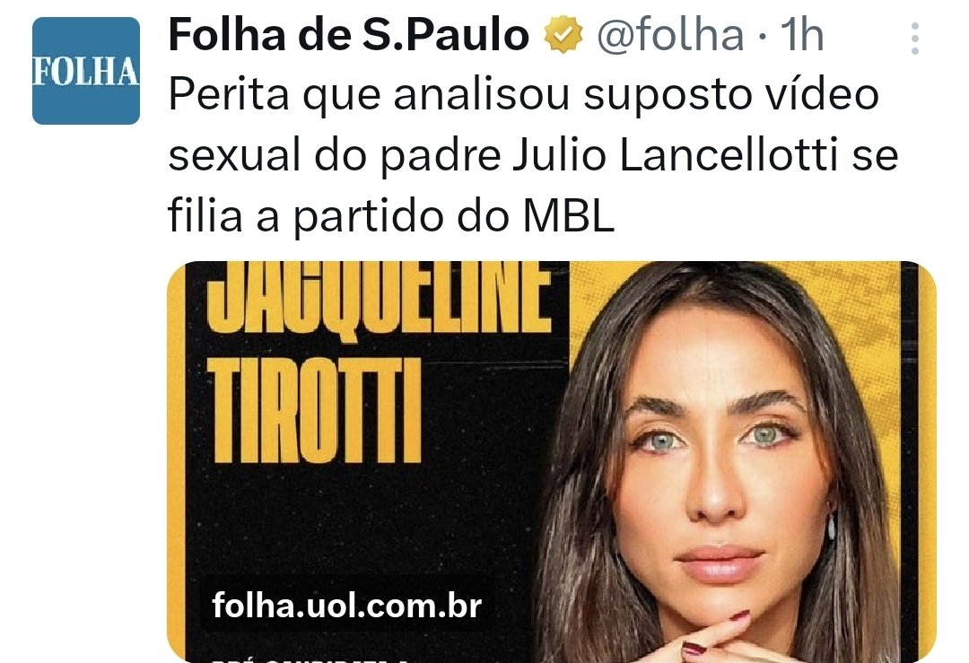 A perita que confirmou falsamente a veracidade do vídeo com o padre Júlio Lancelloti, se filia ao partido do MBL.

Quando a pilantragem é desmascarada, o bandido vira político da extrema direita. Não é,  Sérgio Moro?