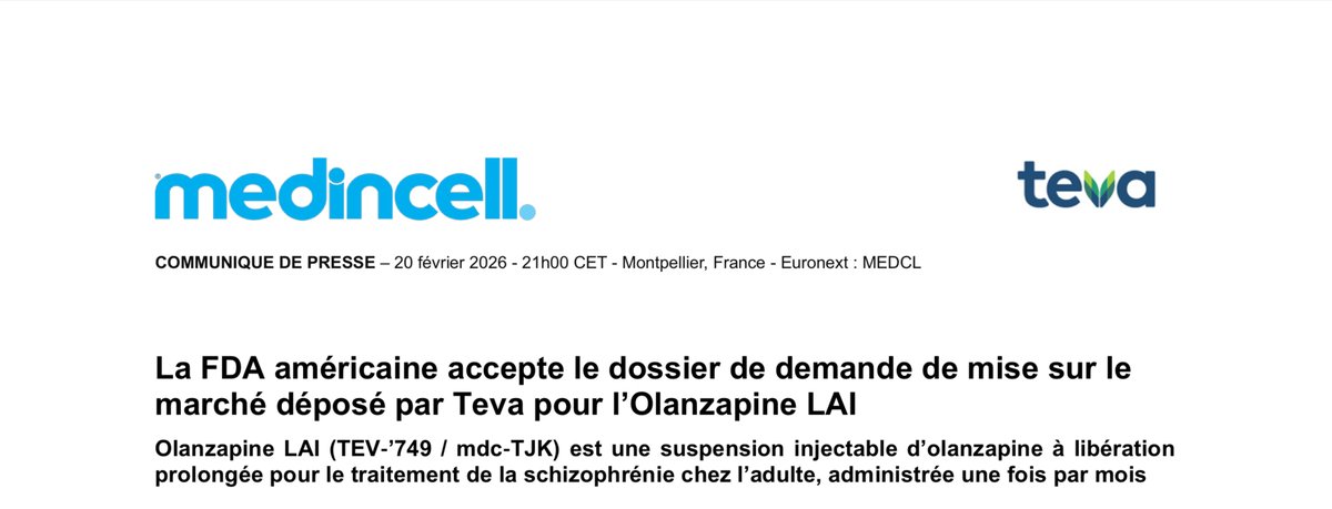 JournalPEA's tweet photo. #PEA #Bourse #Medincell #MEDCL https://t.co/ARoYhHwncm